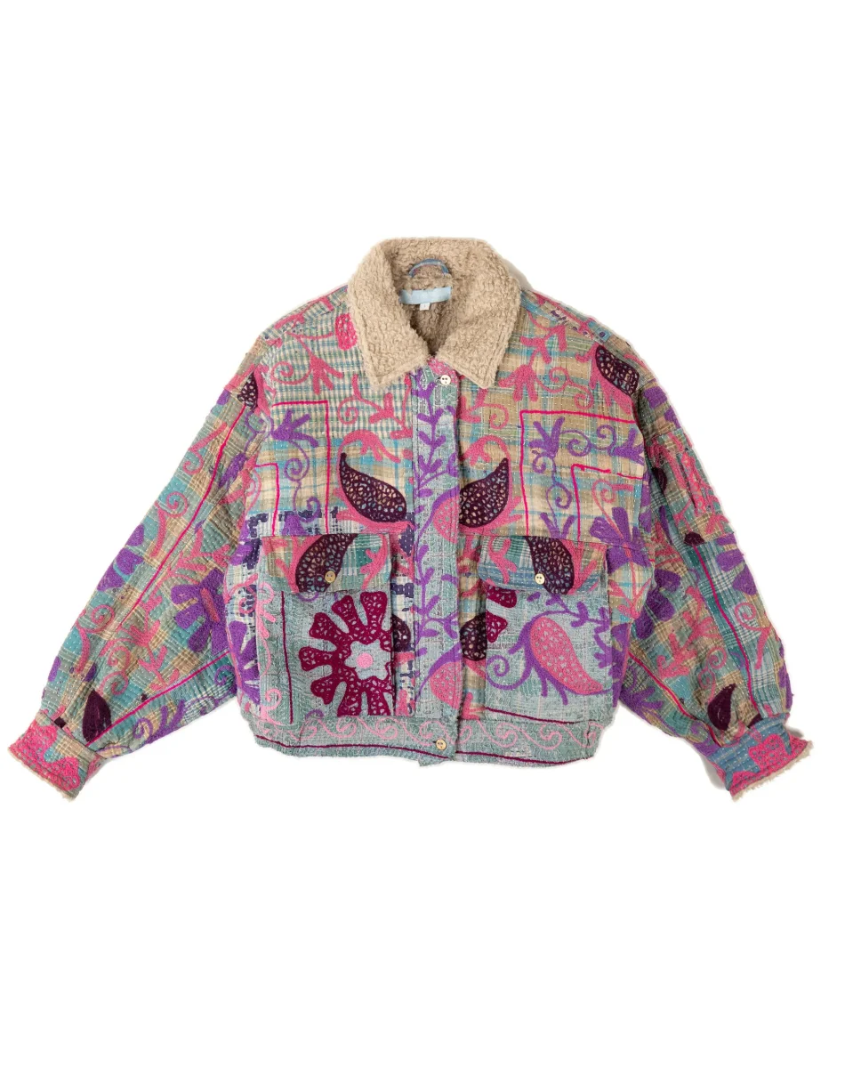 L'ÎLE BLEUE - BLOUSON JIM FOURRÉ - SUZANI – Image 4