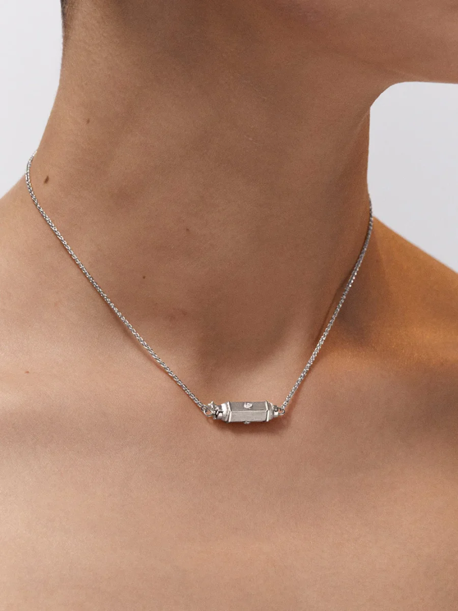 LOCKET MICRO COCO OR BLANC & DIAMANTS – Image 2