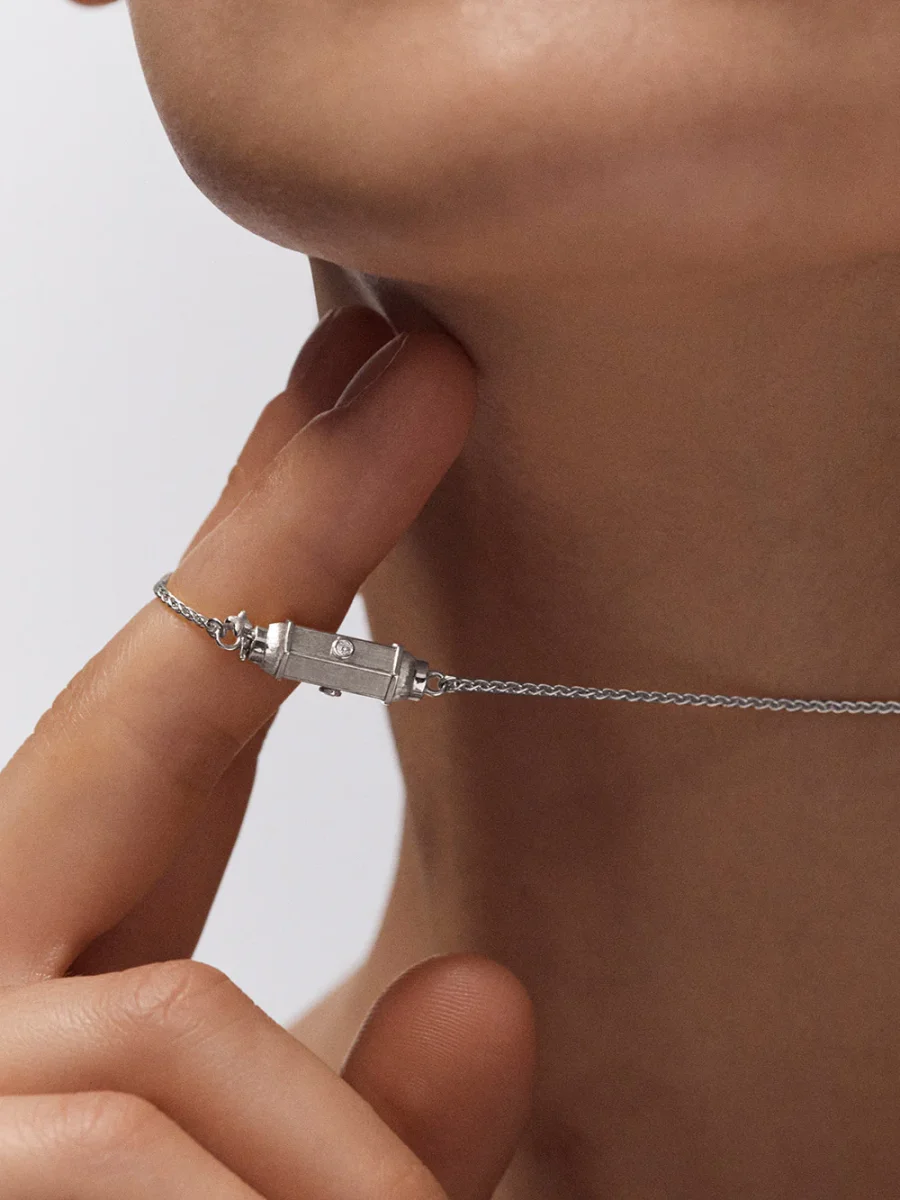 LOCKET MICRO COCO OR BLANC & DIAMANTS – Image 3