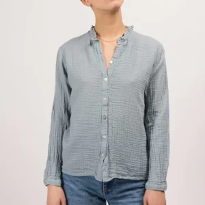 L'ÎLE BLEUE - Chemise Pompom