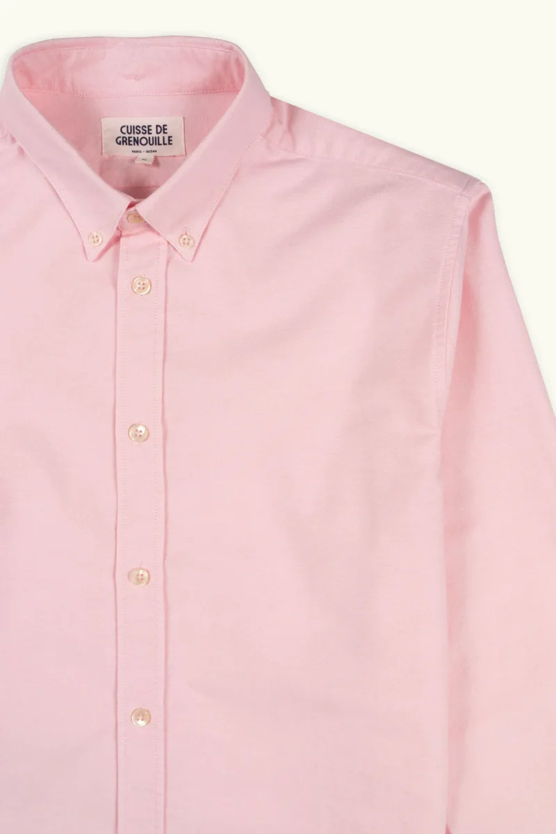 CUISSE DE GRENOUILLE - Chemise Oxford Rose – Image 3