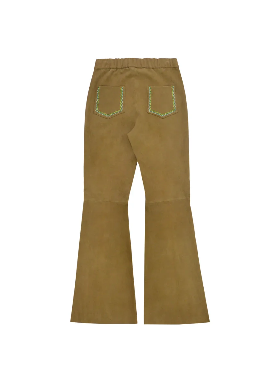 PANTALON WILD SUEDE OLIVE – Image 7