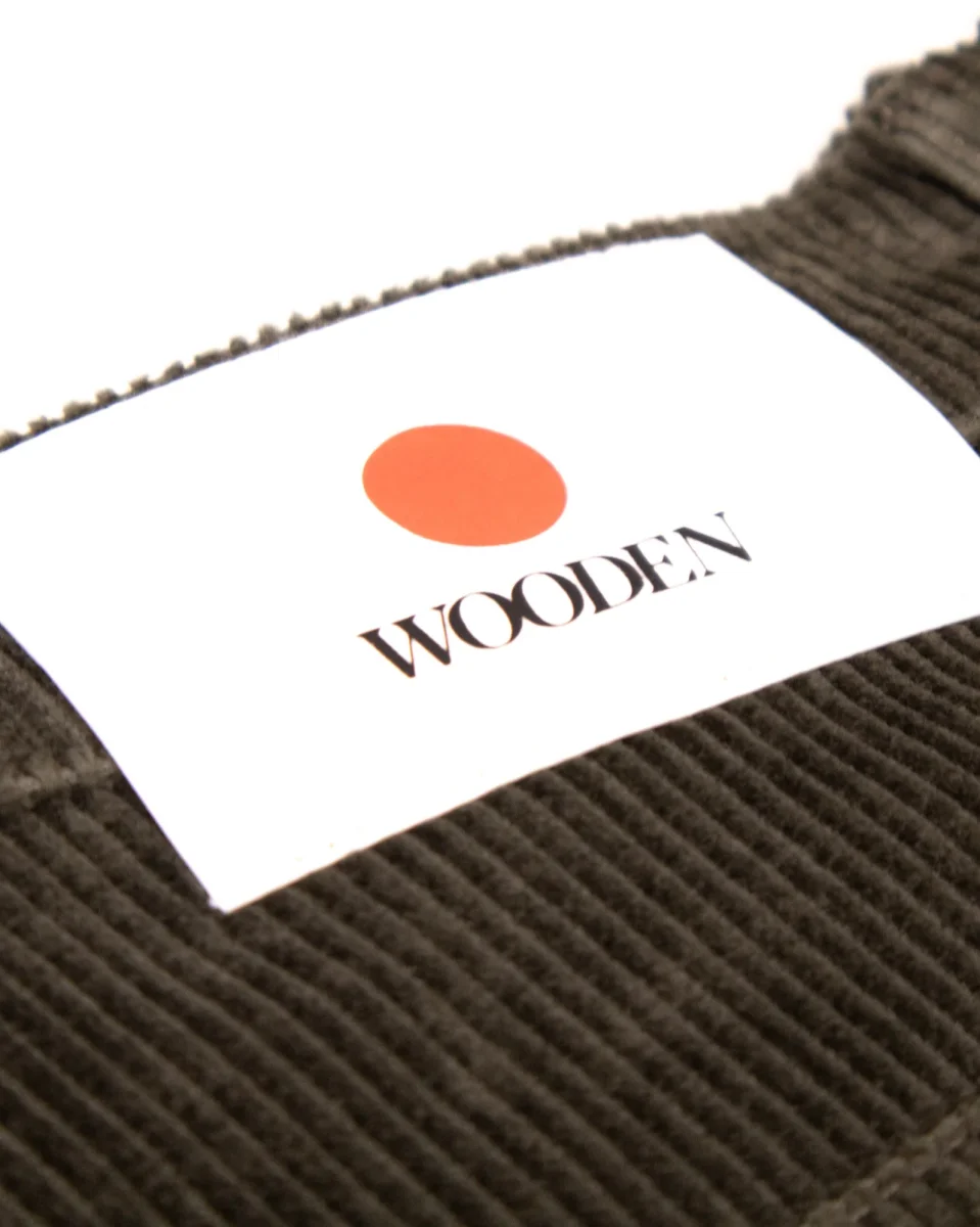 WOODEN - PANTALON VERT CÔTELÉ – Image 6