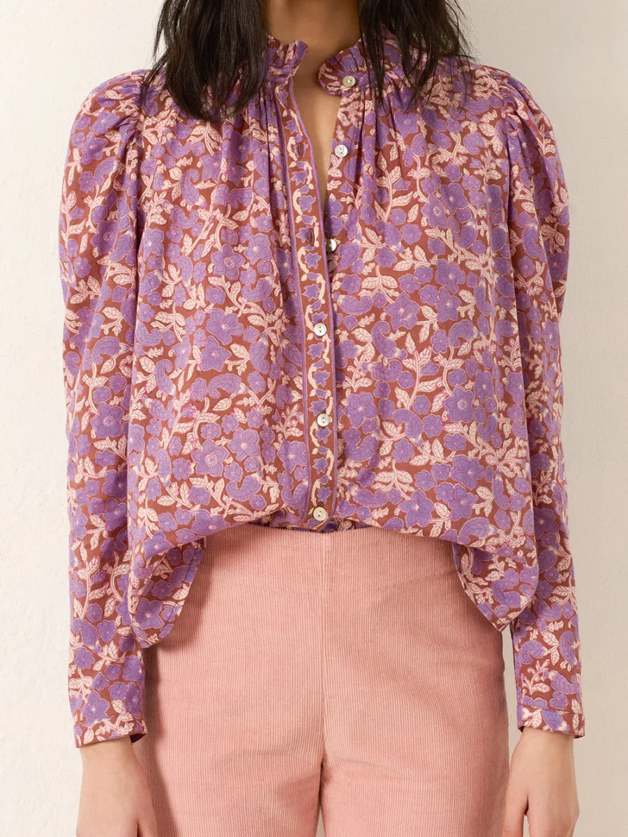 BLOUSE POET TWILIGHT FLORAL – Image 4