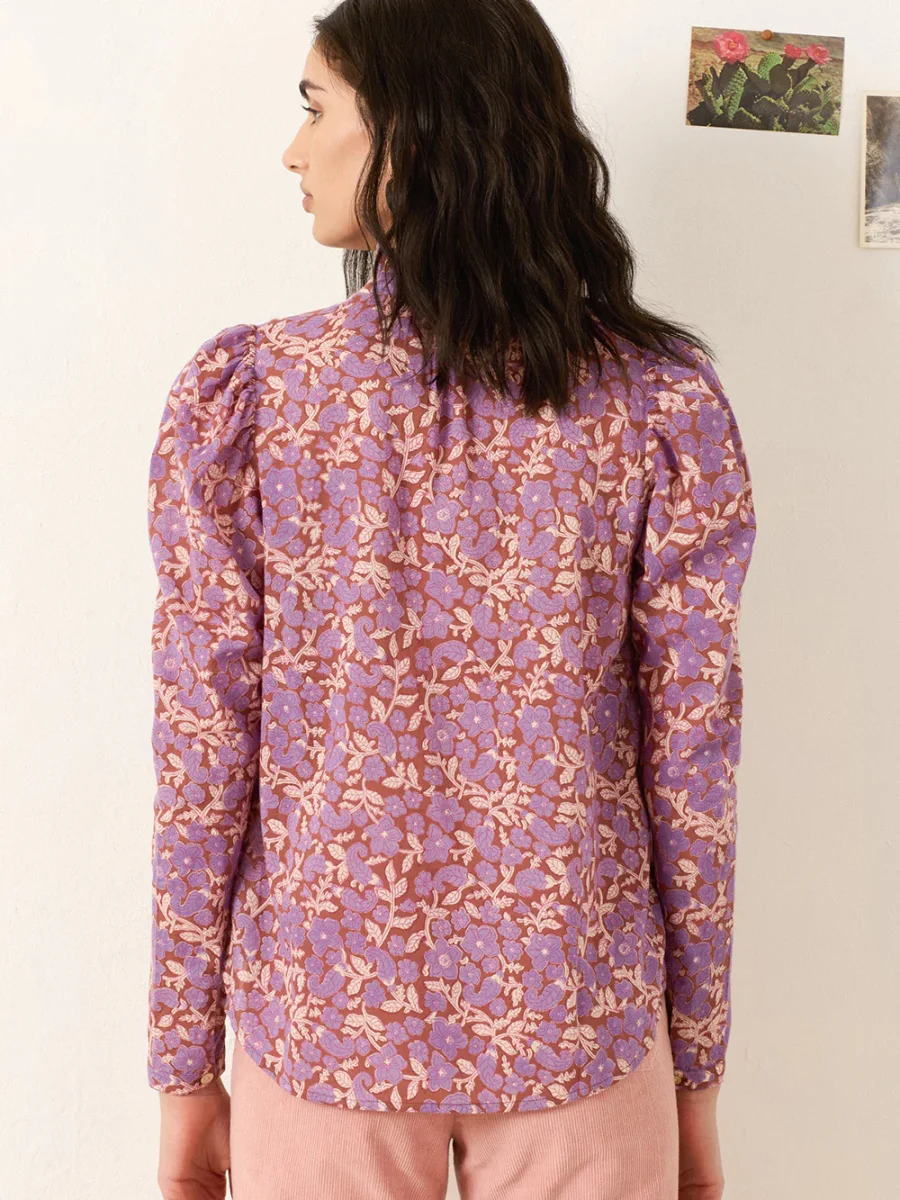 BLOUSE POET TWILIGHT FLORAL – Image 6