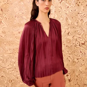 BLOUSE ELECTRA CLARET