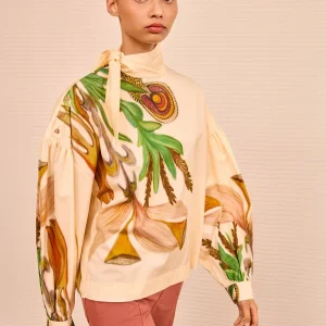 BLOUSE LAVALLIÈRE PASTEL NATURE