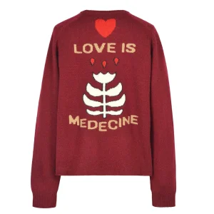 PULL LOVE CACHEMIRE BORDEAUX