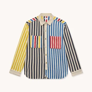 L'ÎLE BLEUE - CHEMISE PAUL CANVAS À RAYURES