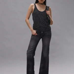 JEAN JOAN CROPPED FLARE ESSEX BLACK