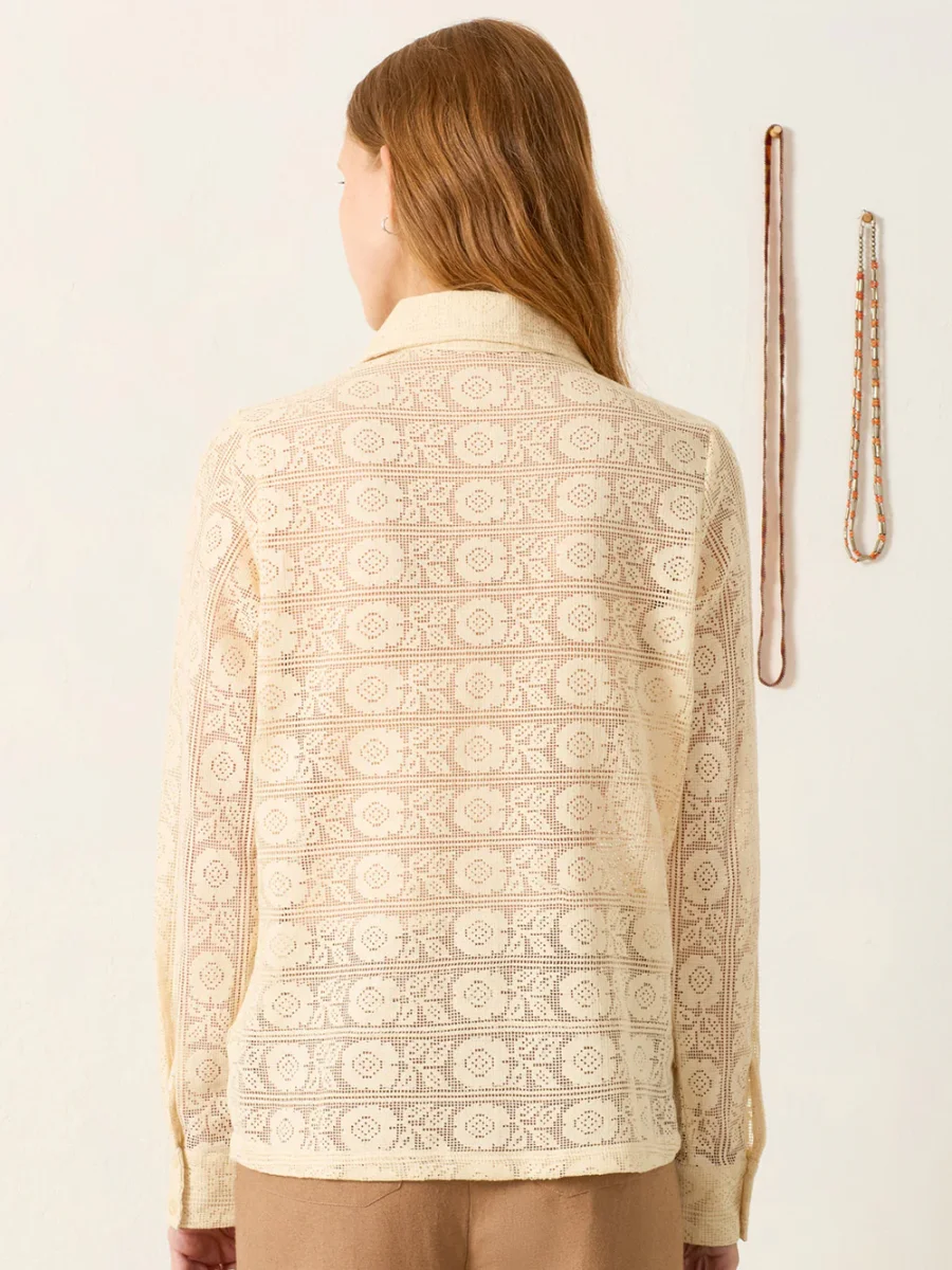 CHEMISE DOLLY DENTELLE ALABASTER – Image 4