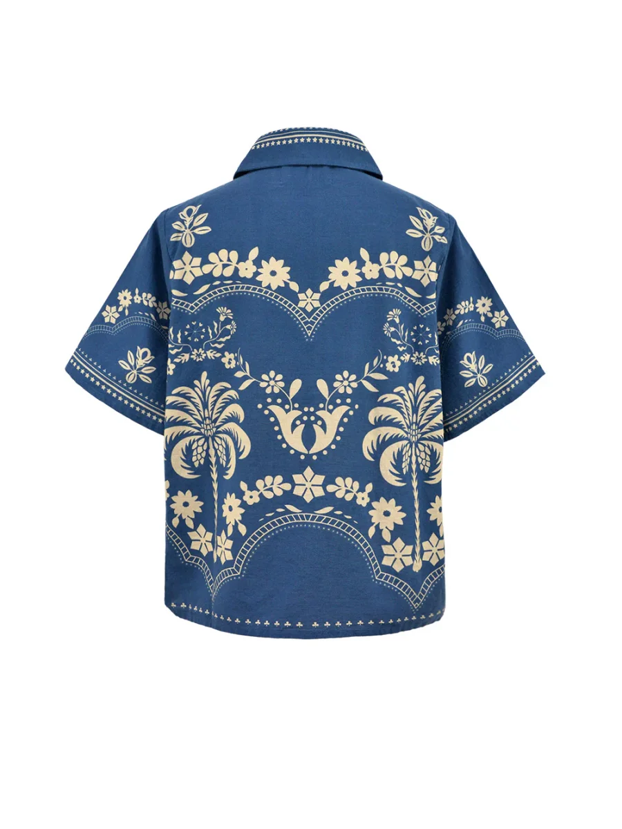 CHEMISE PARROT NAVY – Image 7