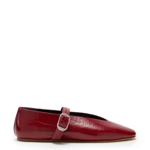 BALLERINES STELLA TEXTURÉES OXBLOOD