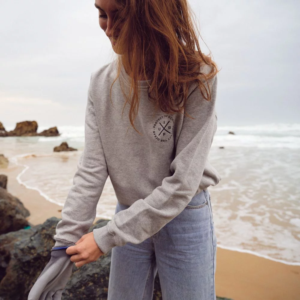 GREY SWEATER – PROTECT THE OCEAN – Image 3