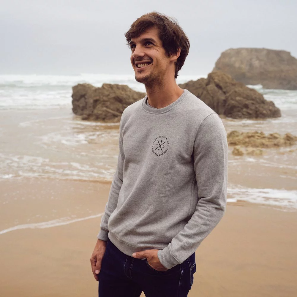 GREY SWEATER – PROTECT THE OCEAN