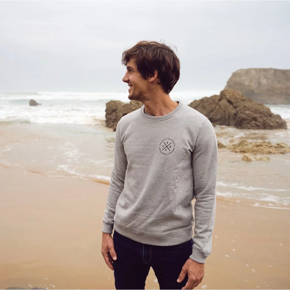 GREY SWEATER – PROTECT THE OCEAN – Image 4