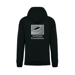 Sweat à capuche unisexe noir – Vintage wave 90&rsquo;s blanc