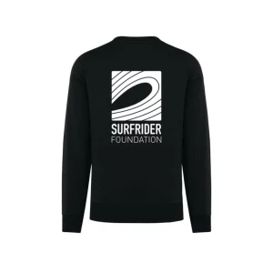 Sweat unisexe noir – Surfrider logo blanc