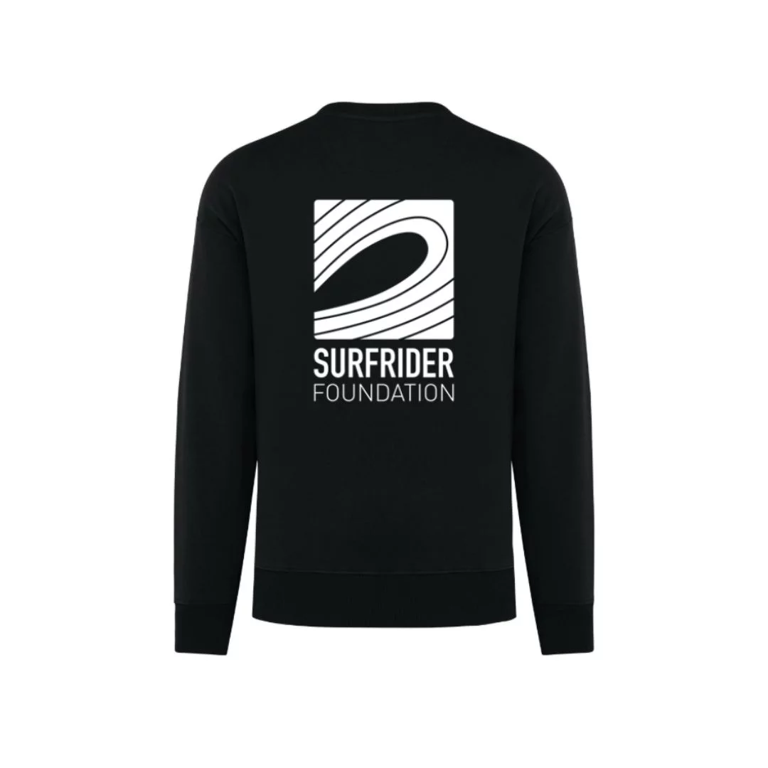 Sweat unisexe noir – Surfrider logo blanc