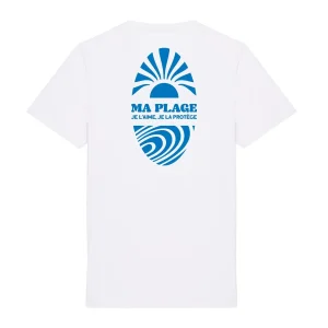 Unisexe&nbsp;T-shirt – « Ma plage, je l&rsquo;aime, je la protège »&nbsp;
