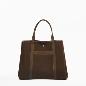 SAC TRAVERSÉE L FLANELLE CHOCOLAT