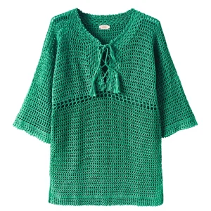 TUNIQUE CROCHET ÉMERAUDE