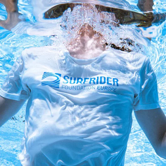 T-shirt unisexe blanc logo Surfrider