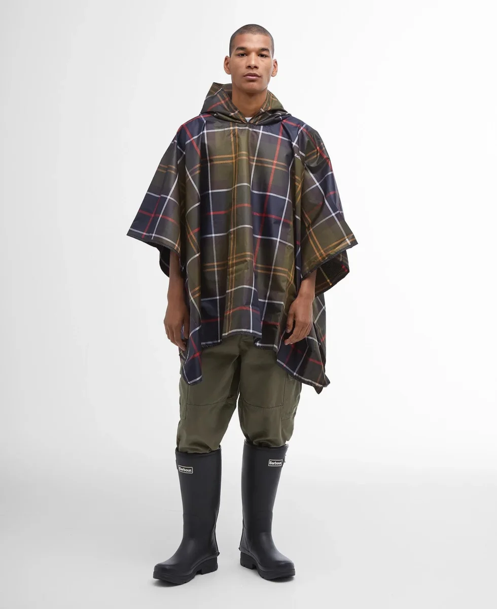 BARBOUR - Tartan Showerproof Poncho – Image 2