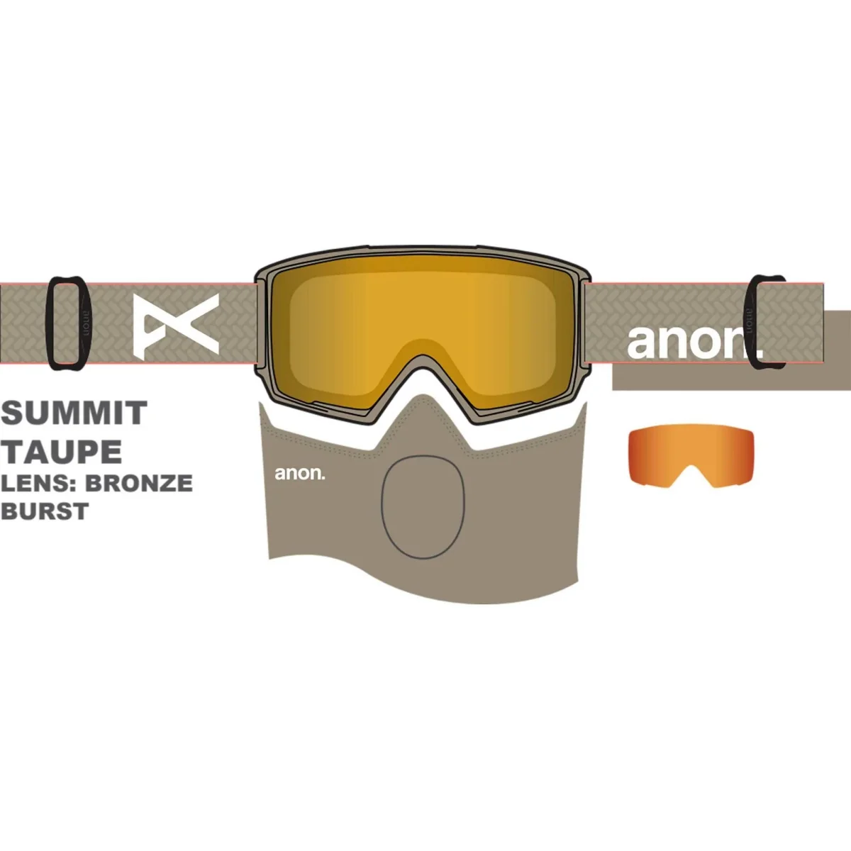 ANON MASQUE NEIGE M3 MFI Summit Taupe – Image 5