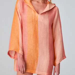 TUNIQUE À CAPUCHE ROSE