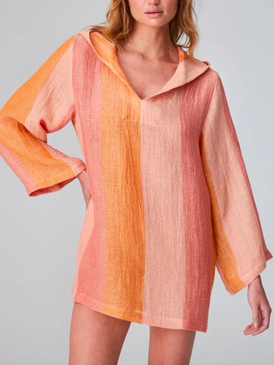 TUNIQUE À CAPUCHE ROSE – Image 4