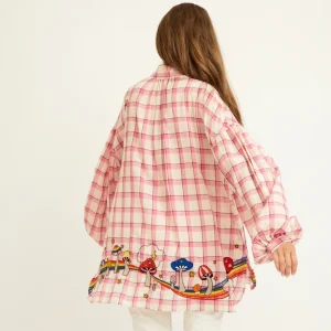 BLOUSE MUSHROOM CARREAUX