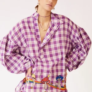 CHEMISE MUSHROOMS VIOLET