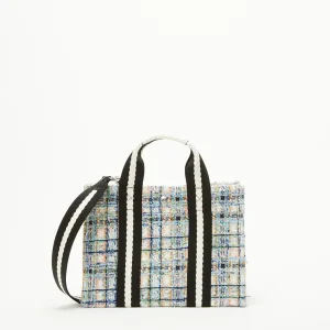 SAC TOTE S TWEED LIGHT BLUE