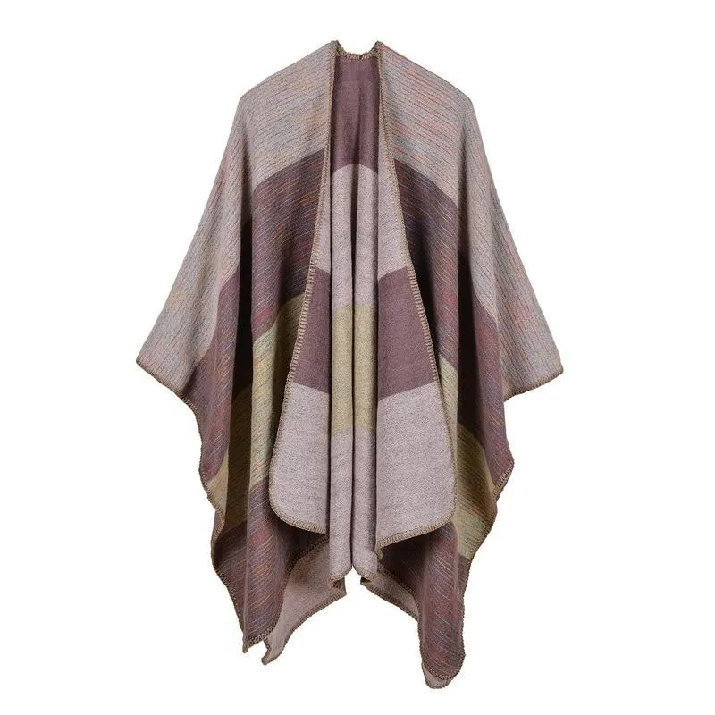 Cape Poncho à Rayures – Image 3
