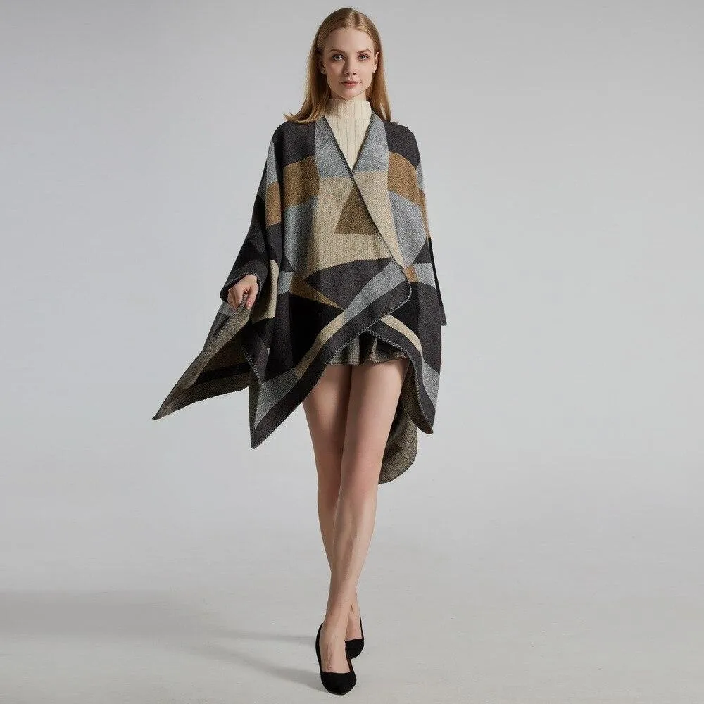 Cape à carreaux femme – Image 9