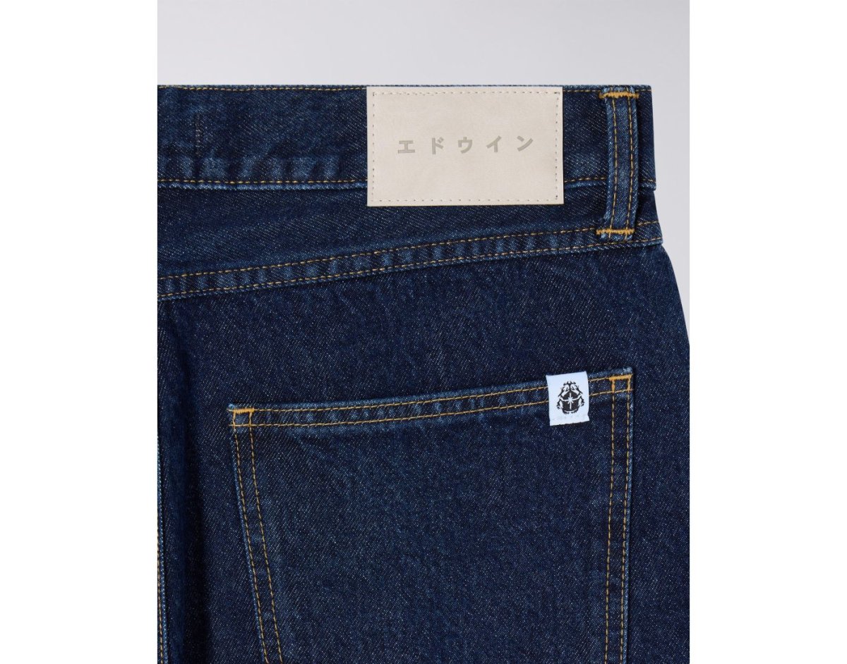 EDWIN - Cosmos Pant Blue Dark Marble Wash – Image 6