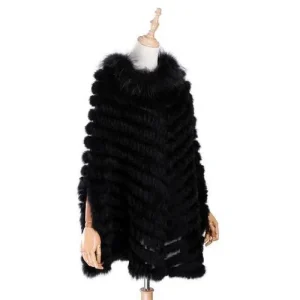 Poncho Femme Fourrure Court