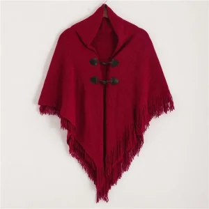 Poncho Femme Franges