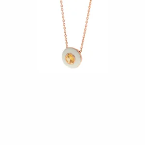 COL OR ROSE EMAIL & SAPHIR JAUNE