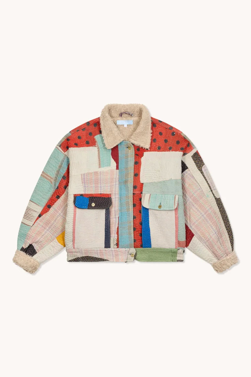 L'ÎLE BLEUE - BLOUSON JIM FOURRÉ - PAON – Image 3