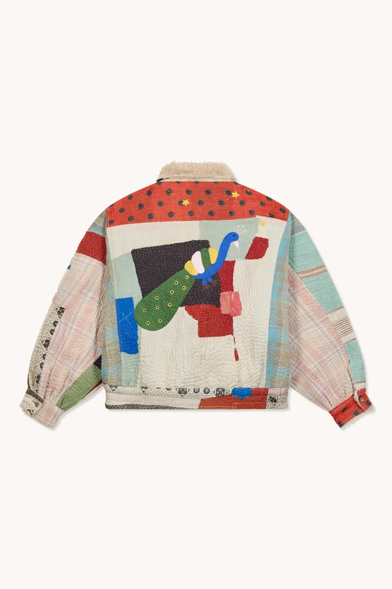 L'ÎLE BLEUE - BLOUSON JIM FOURRÉ - PAON – Image 2