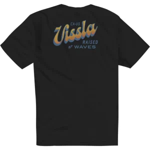 VISSLA TEE SHIRT SUNSET SHADOW POCKET Black
